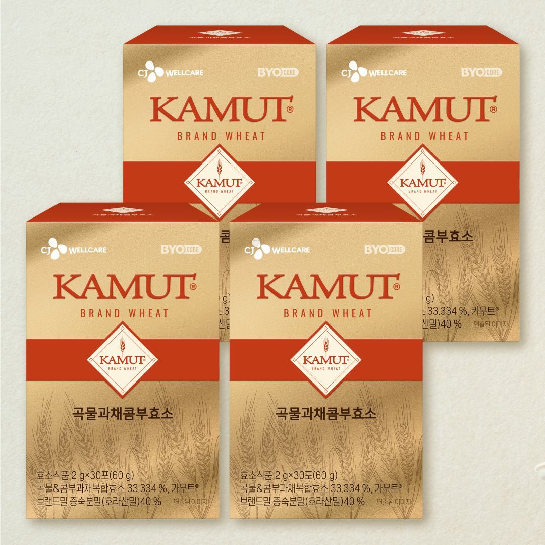 [CJ더마켓] 바이오코어 곡물과채콤부효소(30포)X4개