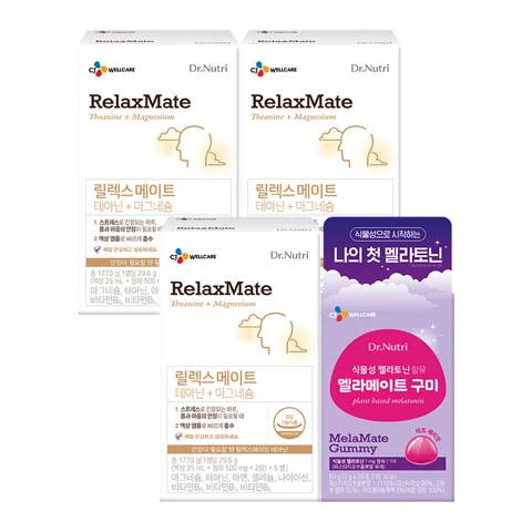 닥터뉴트리 릴렉스메이트 6입 X 3 + 멜라메이트 구미 60g