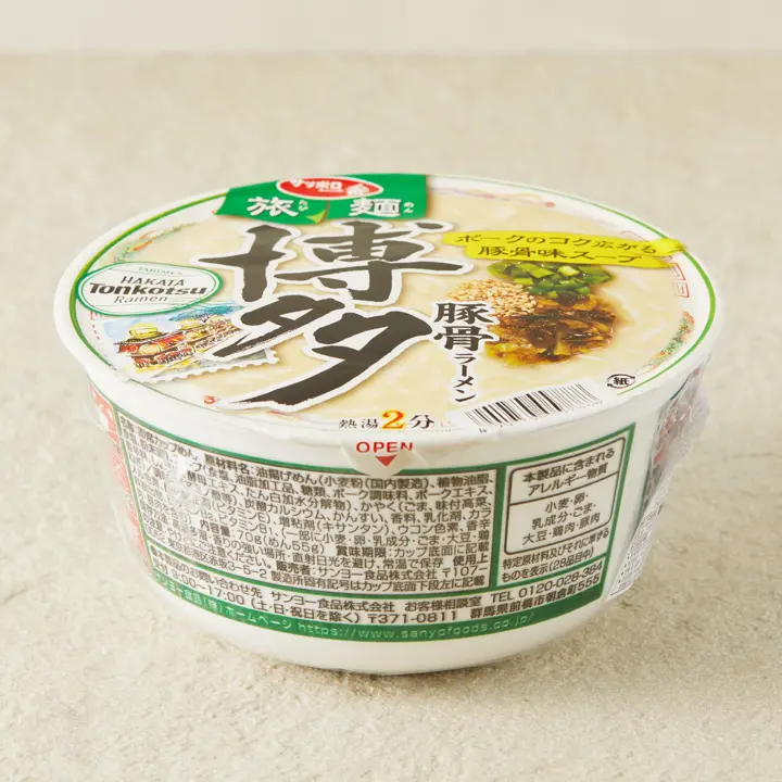 산요 하카타 돈코츠 컵라면 70g