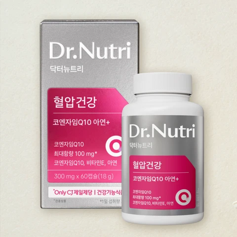 닥터뉴트리 혈압건강 코엔자임Q10 아연+ 300mgX60캡슐(60일분)