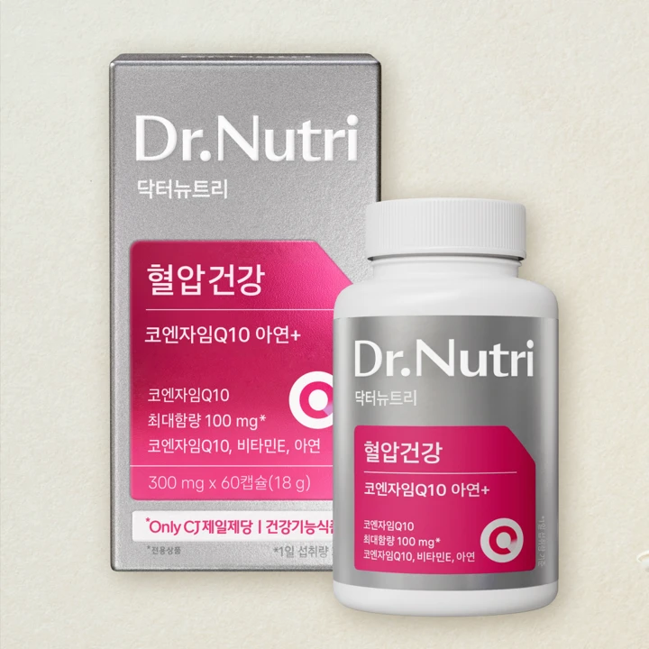 닥터뉴트리 혈압건강 코엔자임Q10 아연+ 300mgX60캡슐(60일분)