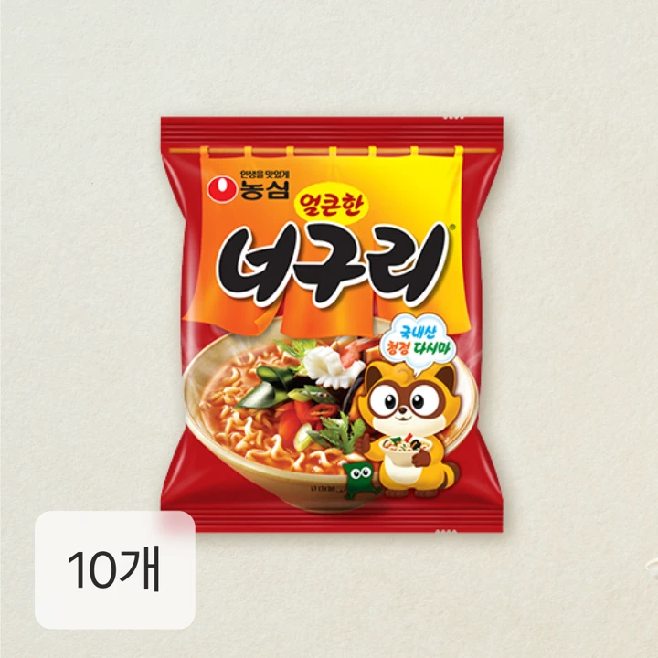 농심 너구리 120gX10봉