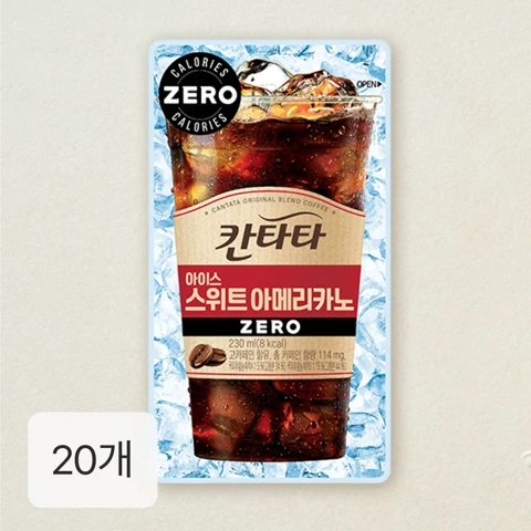 칸타타 스위트 아메리카노 파우치 190ml x 20펫
