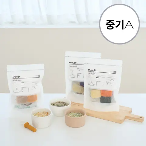 이너프 이유식 밀키트 중기 A팩 무른죽 750g (5팩/15끼)