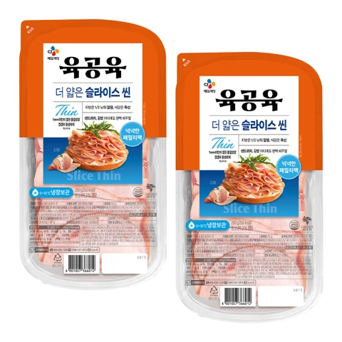 [150개한정]육공육 더 얇은 슬라이스 씬 250gX2개