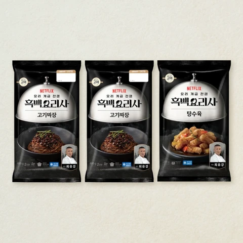 [흑백중식세트] 고메 흑백요리사 고기짜장 680gX2개+탕수육 390g 총 3개