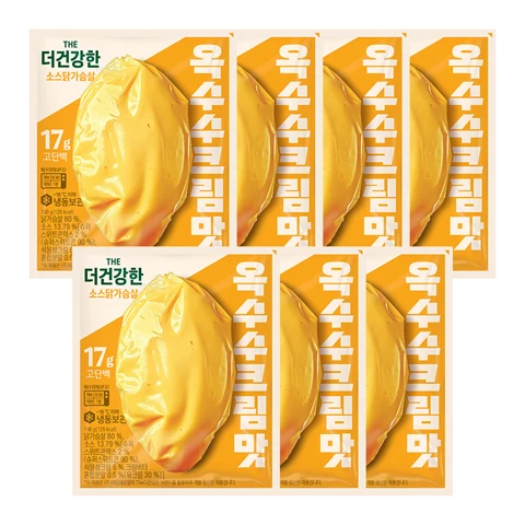 [무료배송]The더건강한 소스 닭가슴살 옥수수크림100gX7개