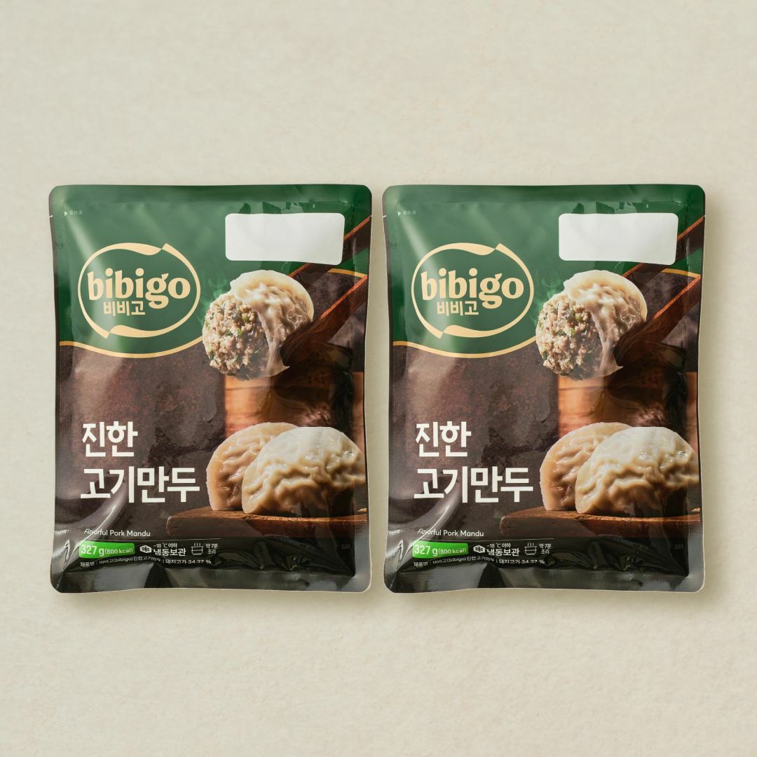 [CJ더마켓] 비비고 진한 고기만두 327gX2개