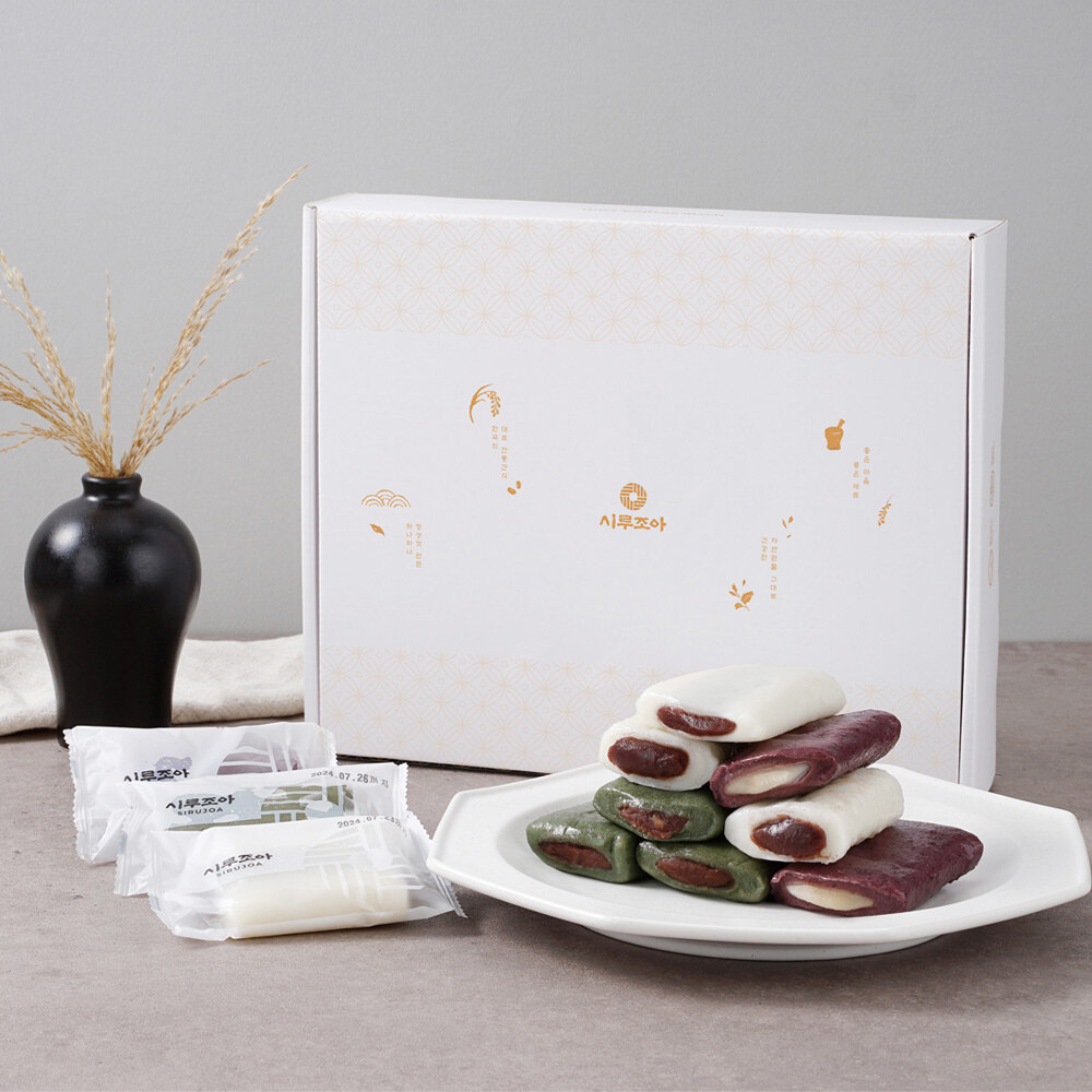 [26년설 선물세트]3색 앙꼬 절편 선물 세트1.8kg