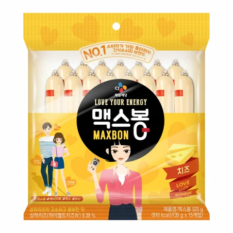 맥스봉 치즈 525g(35g*15ea) X 8개 (1box)