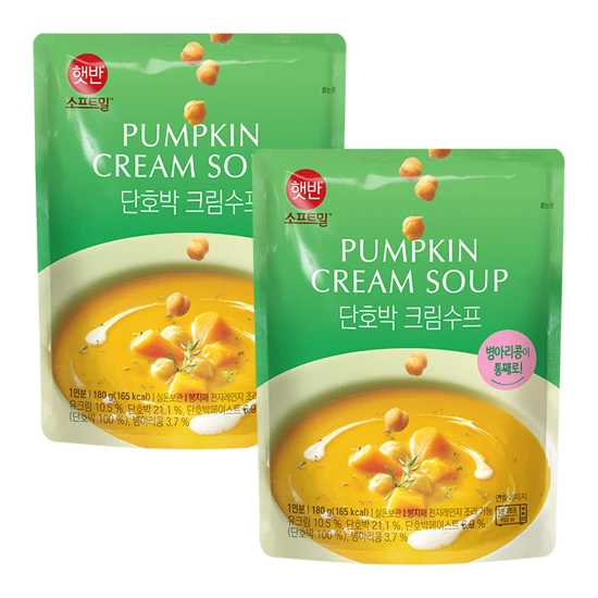 [2+2]햇반소프트밀 단호박 크림수프 180g