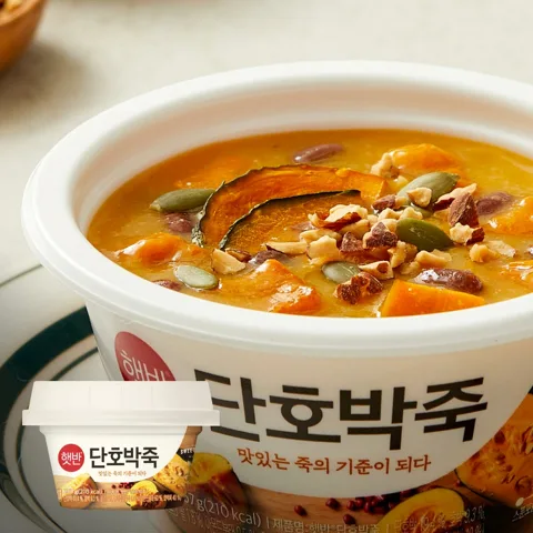 햇반 맞춤토핑 단호박죽267g