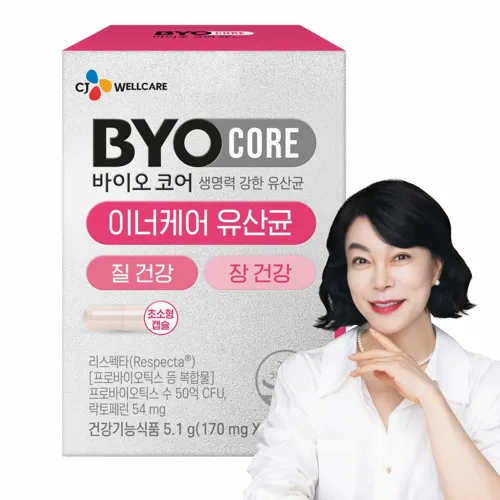 바이오코어 이너케어 유산균 30캡슐(1개월)