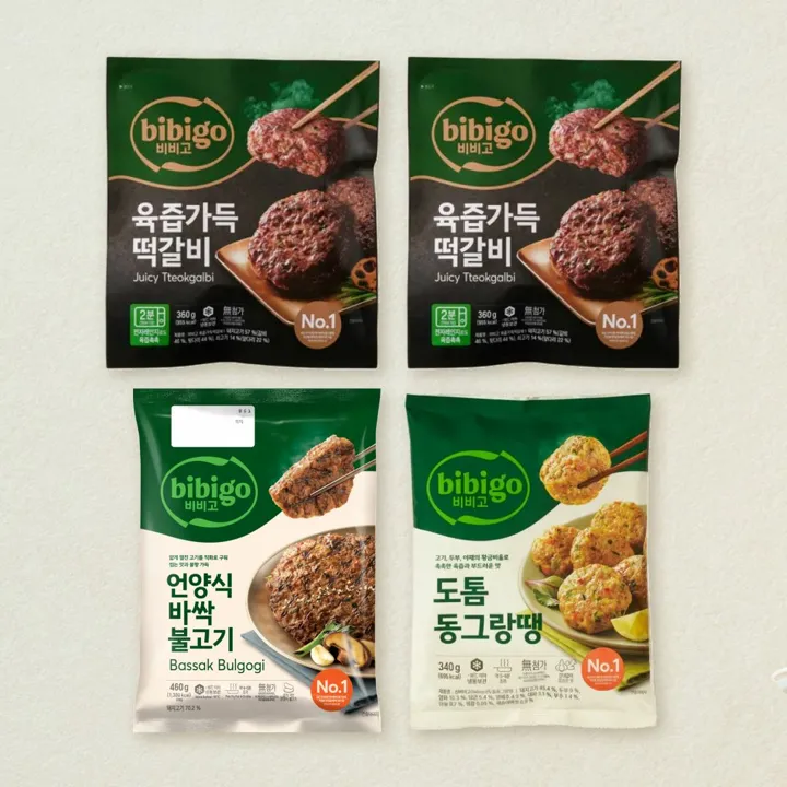 [떡갈비/증정세트]비비고 육즙가득 떡갈비360gX2개+언양식바싹불고기460g+도톰동그랑땡340g 총 4개
