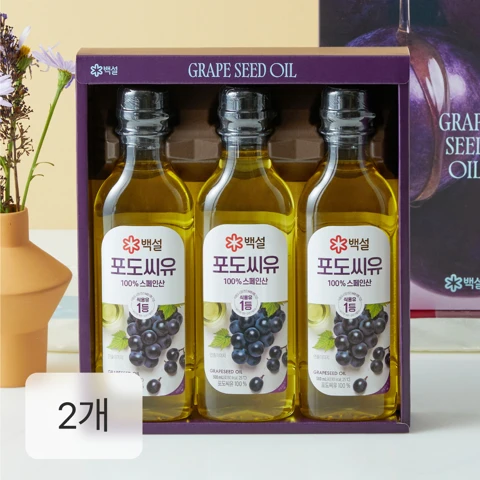 [26추석 오늘특가]백설 포도씨유 3호X2개