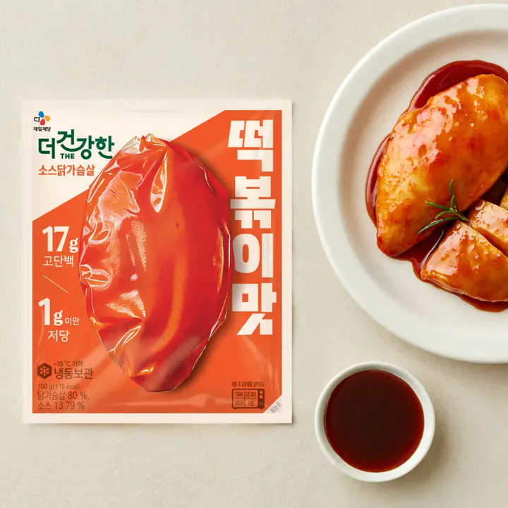 더건강한 소스 닭가슴살 떡볶이맛 100g