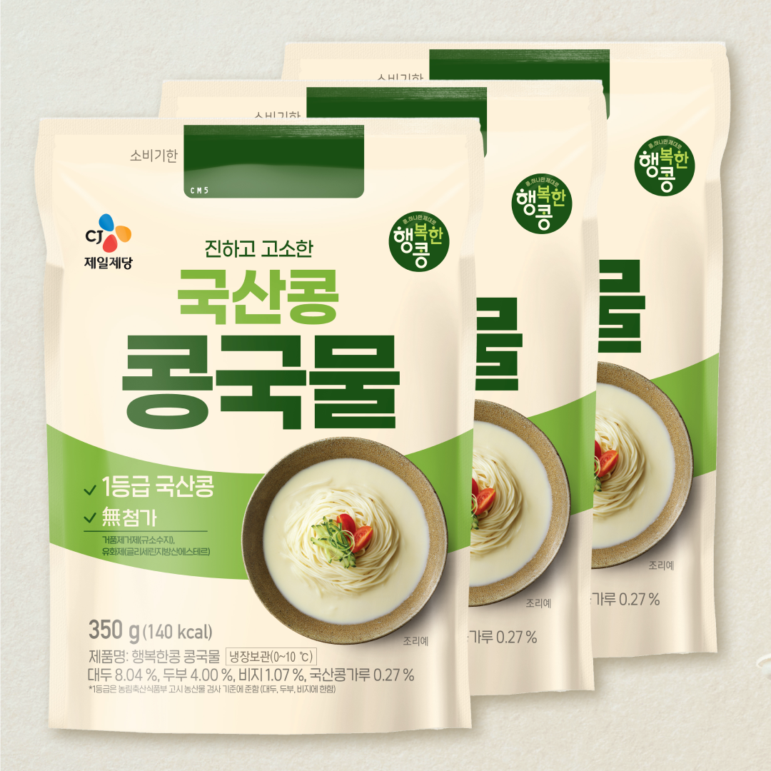 [CJ더마켓] 행복한콩 콩국물350gX3개