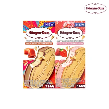 [행사]하겐다즈 샌드위치 2개 세트(총 6개_리치스트로베리3+리치카라멜3)