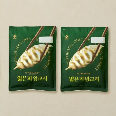 [더마켓 ONLY]얇은피 왕교자 1.05kgX2개