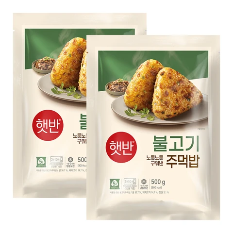 [400개한정]햇반 불고기주먹밥 500gX2개