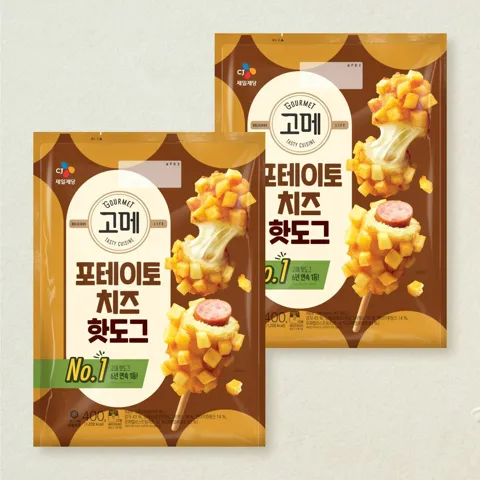 고메 포테이토치즈 핫도그400gX2개