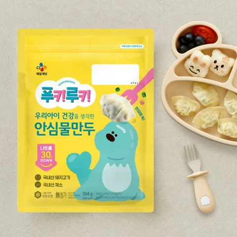 CJ 푸키루키 안심 물만두 504g