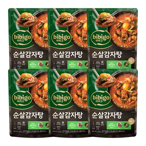 [국물맛집] 비비고 순살감자탕 400g 1인분X 6개