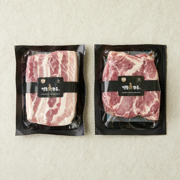 정품진 한돈 수육500g+목살 500g