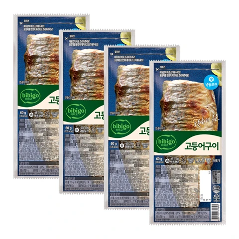 [500개한정](냉동)비비고 고등어구이 60gX4개