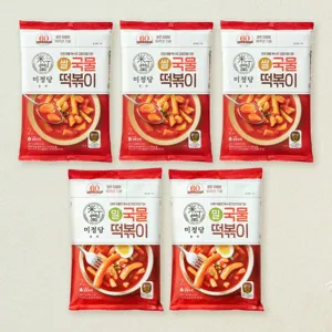 [떡볶이세트]미정당 국물떡볶이 401.2g(쌀떡 3개+밀떡 2개) (총5개)