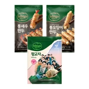 [비비고|세븐틴]비비고 왕교자 1.05kg+통새우만두 200g(소비기한:2025-12-20)+통오징어만두 200g