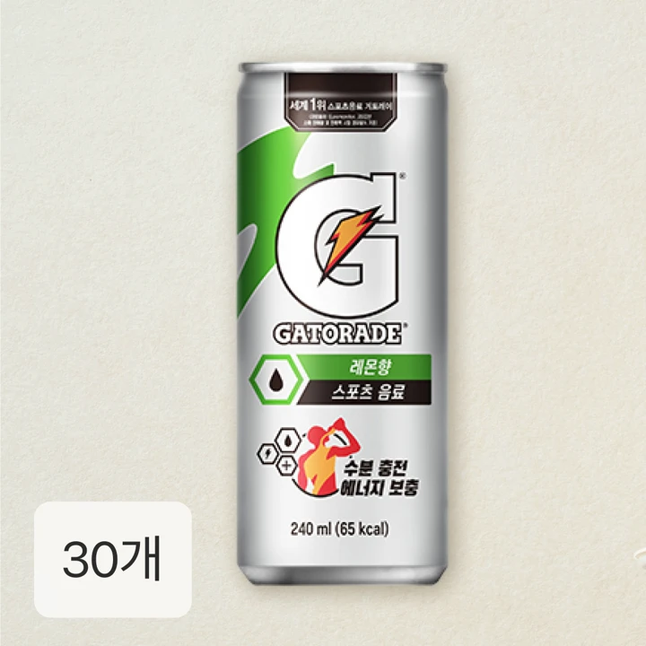 게토레이 240ml x 30캔