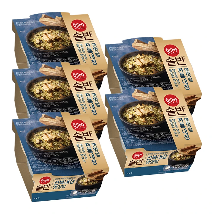 [5+5]햇반 솥반 전복내장영양밥 200G