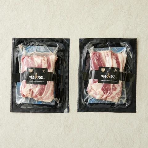 정품진 한돈 삼겹살 300g x 2팩