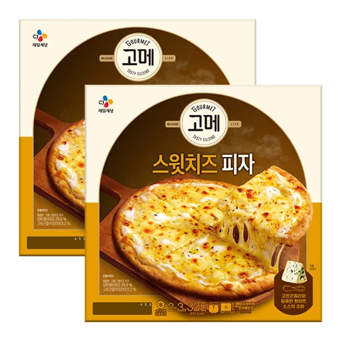 [1000개한정]고메 스윗치즈 피자 325gX2개