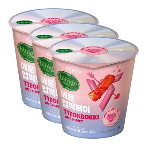 [비비고|세븐틴]비비고 매운 컵떡볶이110gX3개