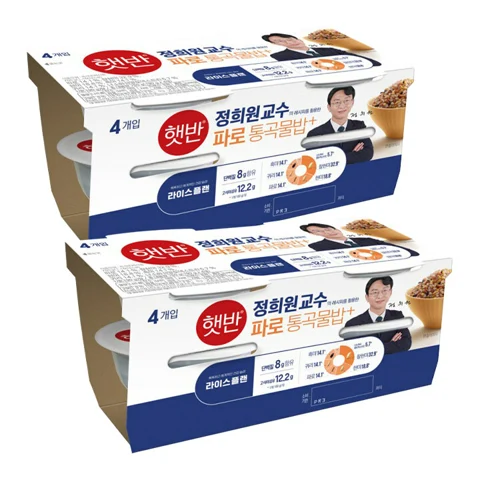 [첫구매전용][정희원 박사 레시피]햇반 라이스플랜 파로통곡물밥 190gX4개입X2개