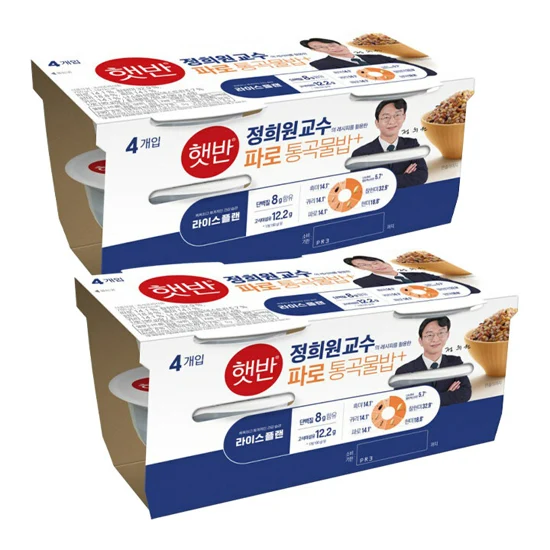 [첫구매전용][정희원 박사 레시피]햇반 라이스플랜 파로통곡물밥 190gX4개입X2개