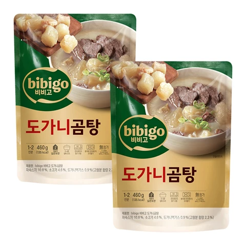 [500개한정]비비고 도가니곰탕 460gX2개