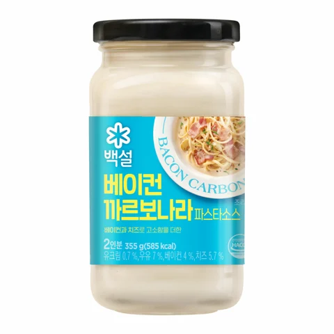 [1+1]백설 베이컨까르보나라 파스타소스 355g