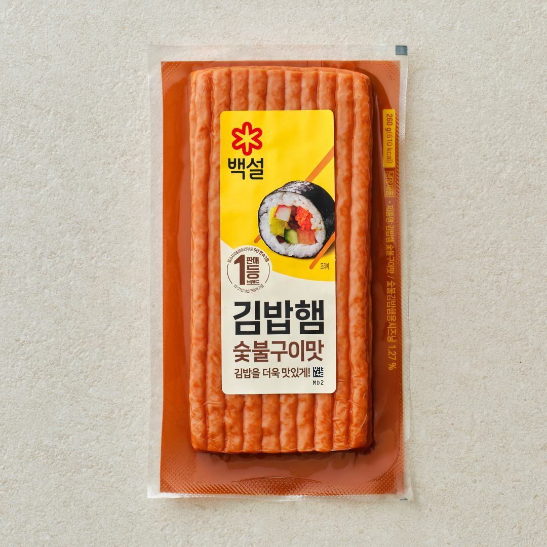 백설 숯불구이맛김밥햄 260g