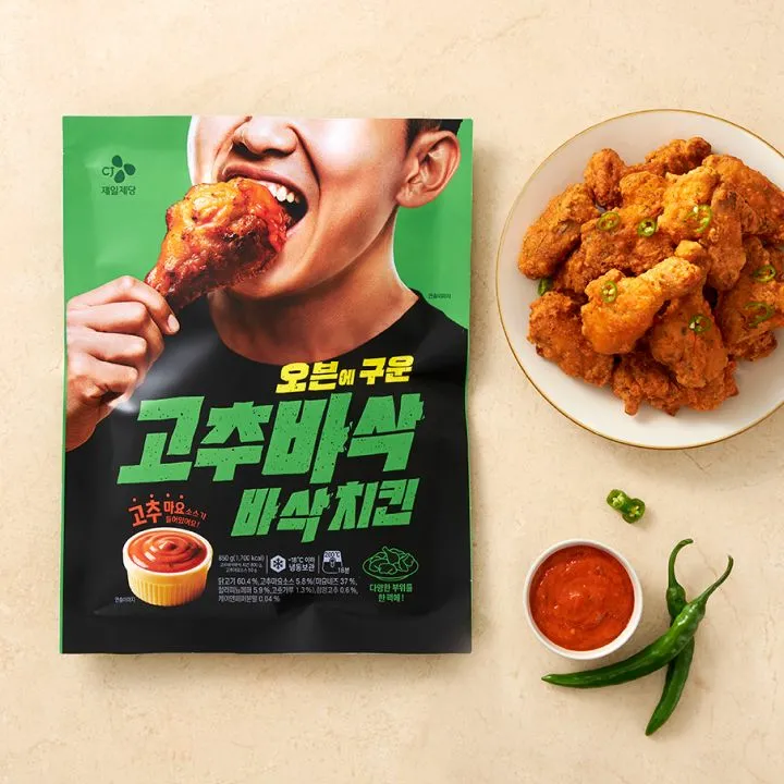 CJ 고추바삭바삭치킨 850g(소비기한:2026-07-29)