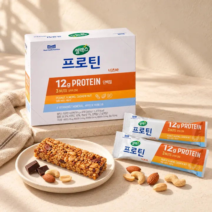 [견과류 챙겨 SET] 셀렉스 프로틴바 너츠 50g, 24개