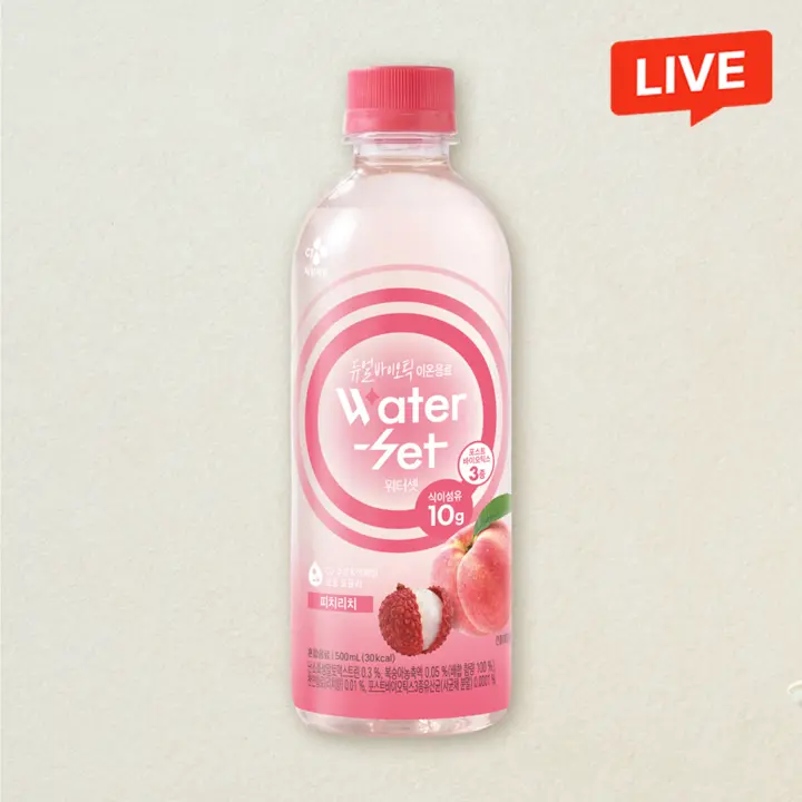 워터셋 피치리치 500ml, 24개(1box)