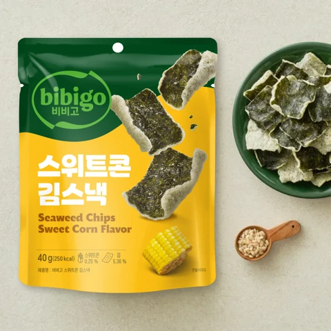 [비비고|세븐틴]비비고 스위트콘 김스낵 40g