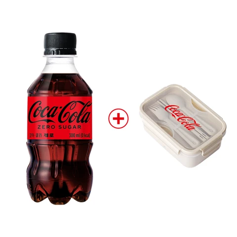 [행사]코카-콜라 제로 300ml x 24개+[증정]도시락