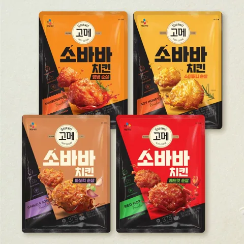 고메 소바바 순살 4종 플래터 (소이허니, 양념, 마쏘킥, 레드핫)