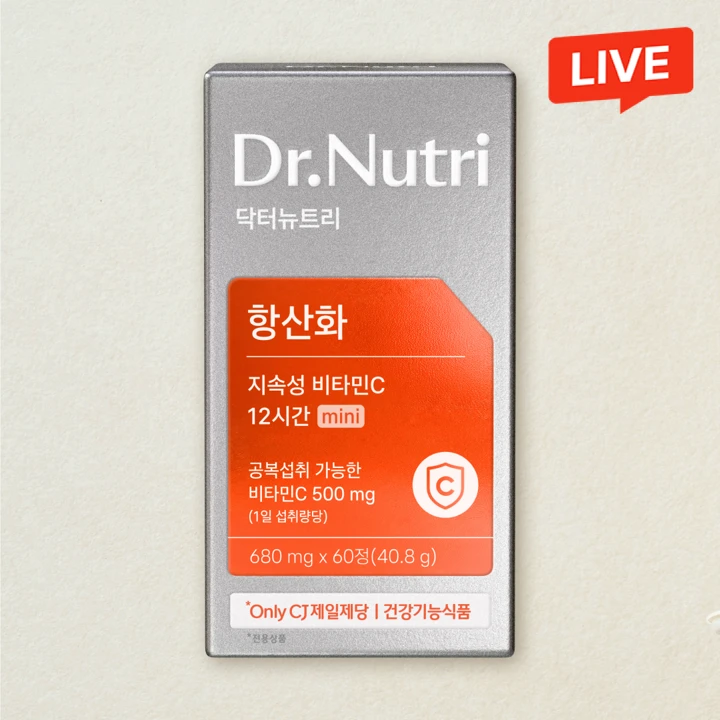 [항산화] 닥터뉴트리 12시간 비속성 비타민C 60캡슐(60일분)