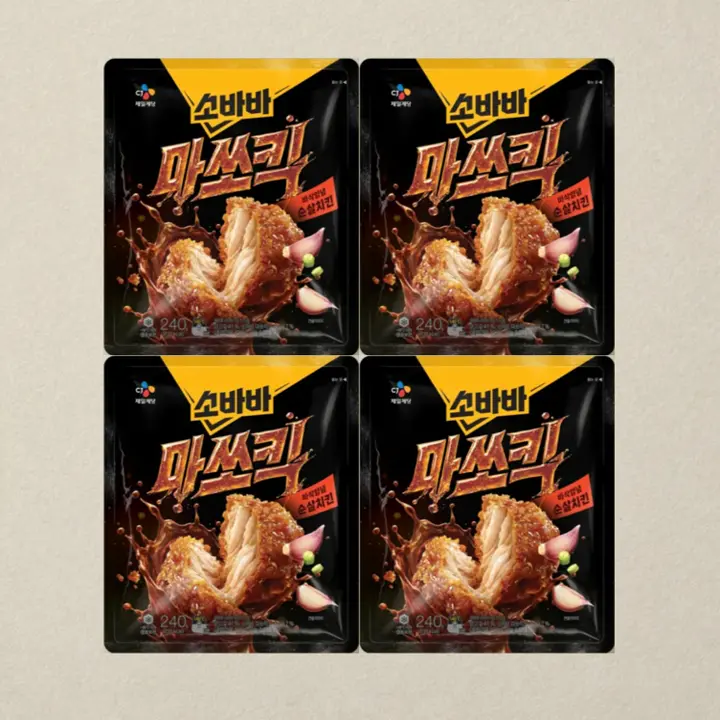 [무료배송]소바바 마쏘킥 순살 240g, 4개