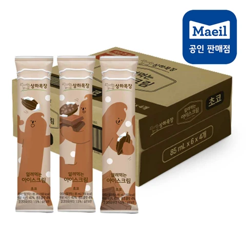 상하목장 얼려먹는 아이스크림 초코 85ml 24팩